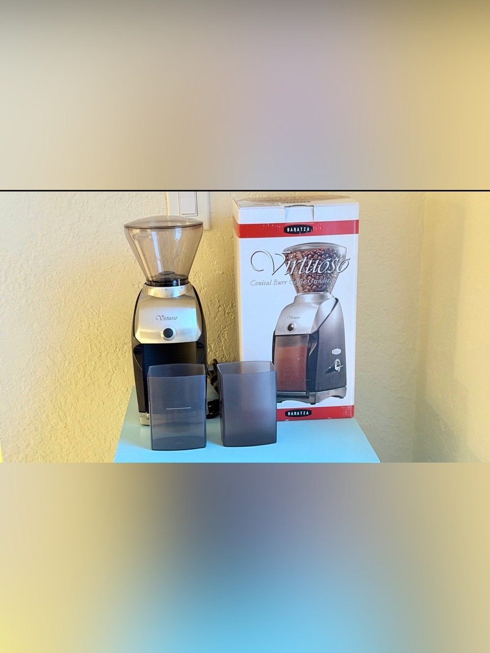 Baratza Virtuoso 586 Coffee Grinder Non-ESP | Burr Grinder | Box + Extra Hopper